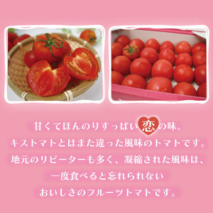 ★数量限定★JA フルーツトマト恋のつぼみプレミアム約1kg(化粧箱)｜トマト フルーツトマト プレミアム 化粧箱 贈り物 ギフト 恋のつぼみ 数量限定 野菜 茨城県 行方市(AE-7)