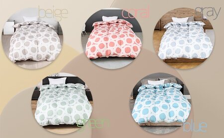 【５色展開】洗える羽毛合い掛け布団シングルダウン90％350dp北欧デザイン羽毛1.2kg洗濯可羽毛布団 寝具  グリーン