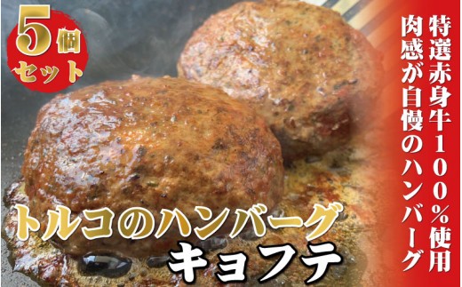
牛100％使用　世界三大料理トルコの本格ハンバーグ5個セット（200gソース入り×5）ギフト　贈答にも　 / ハンバーグ 惣菜 お惣菜 おかず 牛肉 トルコ料理
