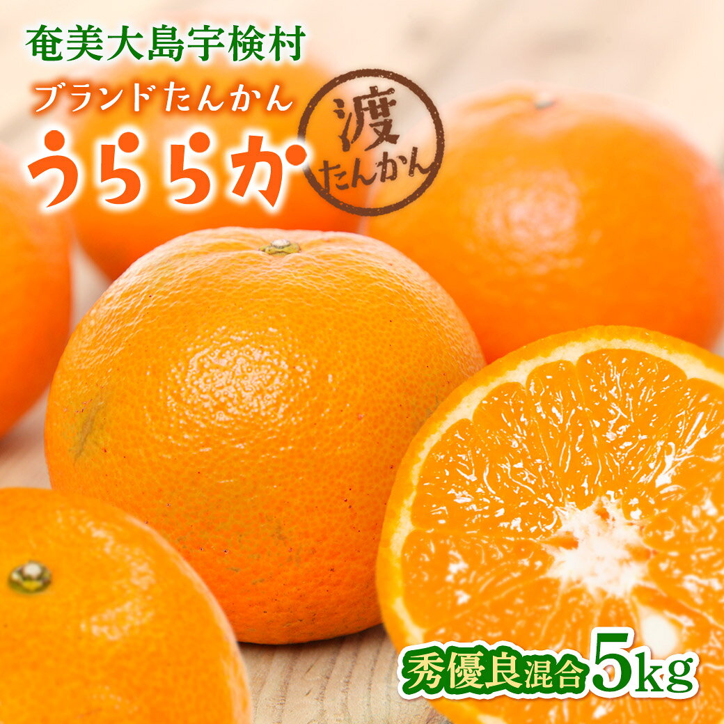 【ふるさと納税】【予約・数量限定】2027年2月～出荷予定 《ブランドたんかん》 うららか 光センサー 秀優良品 M~2Lサイズ混合 奄美大島産 たんかん 5kg 渡タンカン農園 もぎたて 旬をお届け みかん