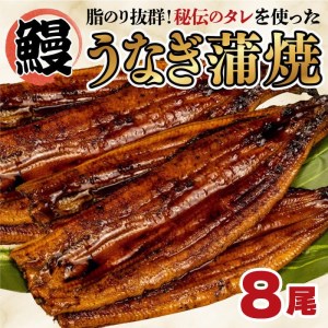 うなぎ 蒲焼き 8尾 中国産 鰻 蒲焼 ひつまぶし うな重 うな丼 静岡 まるが水産 指定日可 