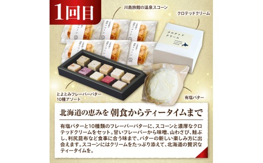 【4か月定期便】とよとみ牛乳を味わい尽くす定期便（ 北海道 豊富町 ミルク 乳製品 スイーツ アイス プリン ジェラート ソフトクリーム バター スコーン カタラーナ 詰め合わせ お取り寄せ 酪農 ）