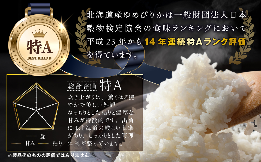 「令和7年産」北海道産ゆめぴりか3kg(3kg×1)【特Aランク】米・食味鑑定士監修＜1月より発送開始＞【16071】