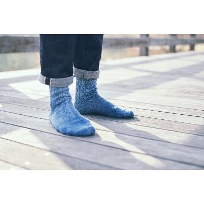 ふるさと納税 広陵町 ai amu 天然藍染ソックス(S)　022 |  | 02