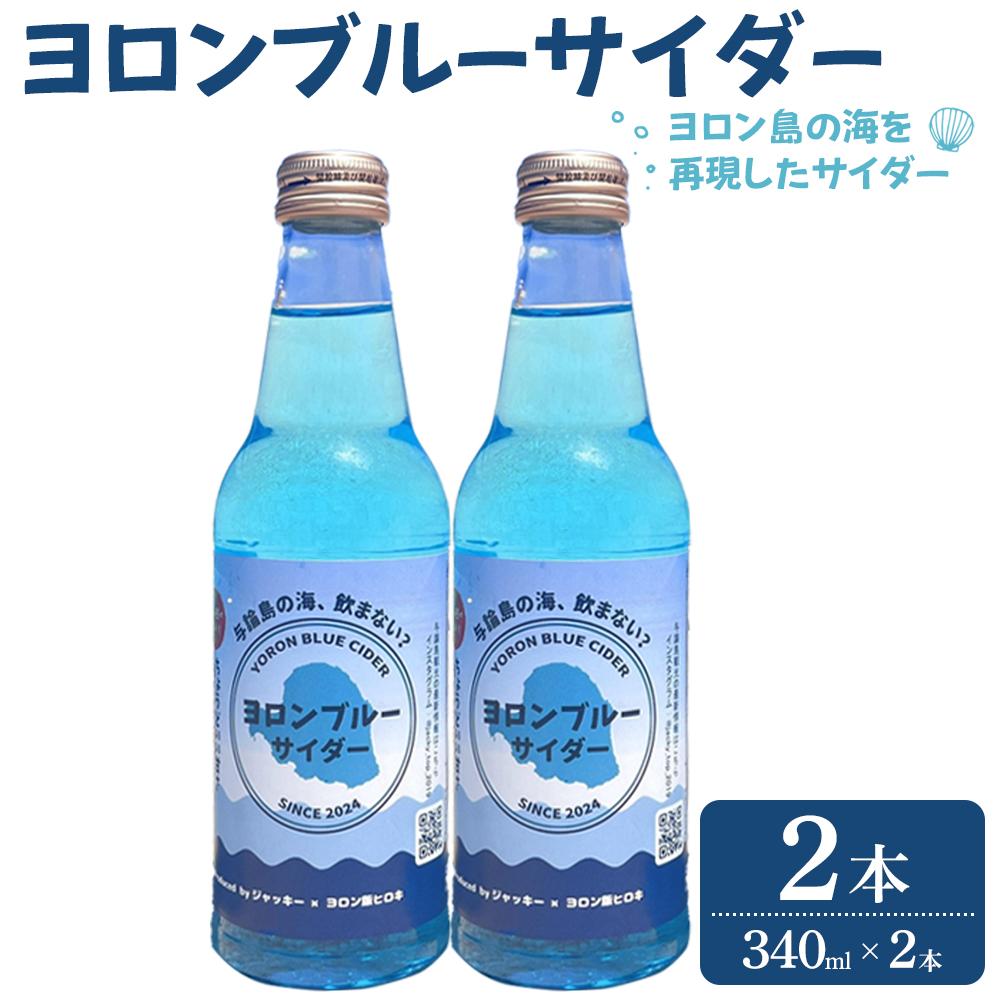 【ふるさと納税】ヨロンブルーサイダー 2本セット（340ml×2本） | 飲料 ソフトドリンク 人気 おすすめ 送料無料