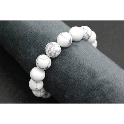 ふるさと納税 忠岡町 ハウライト/マグネサイト「純粋・無垢」天然石/半貴石 ブレスレット |  | 02