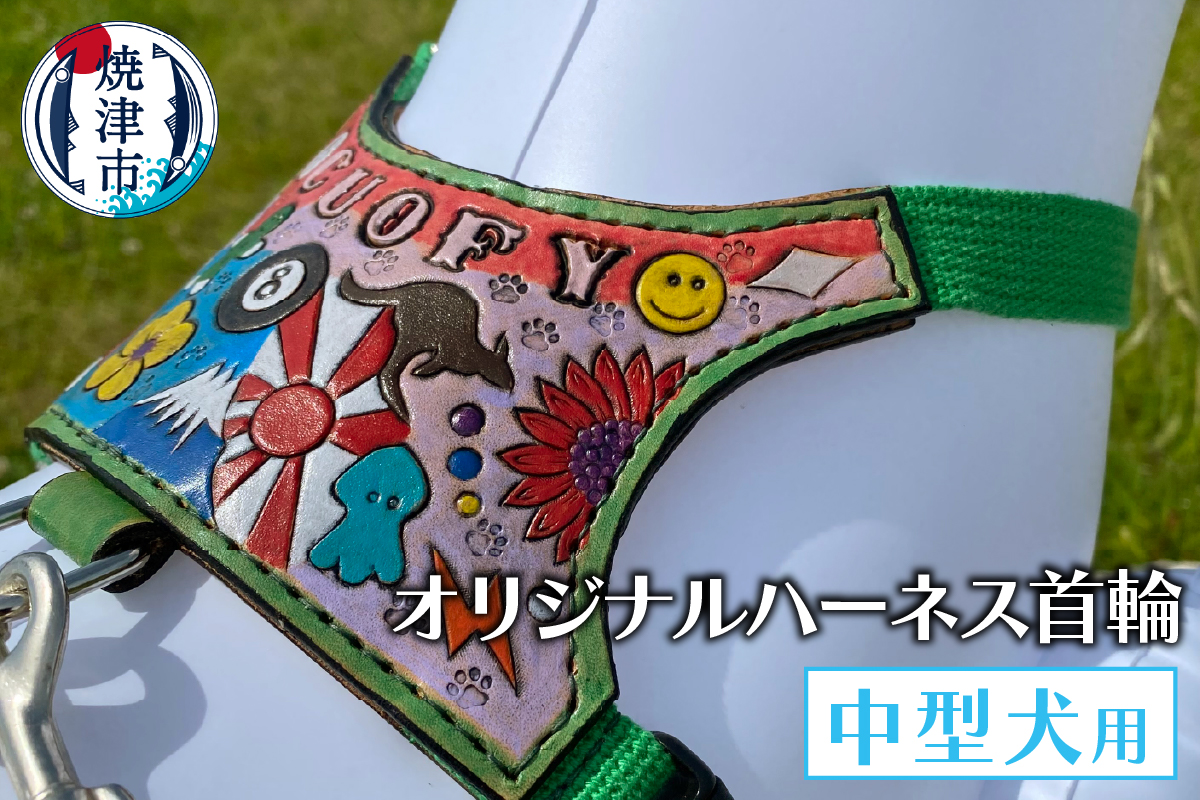 b111-001　中型犬ハーネス首輪