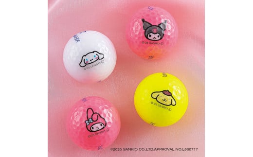 
            ゴルフボール KIRA★STAR×SANRIO CHARACTERS  24個入り サンリオ【キャラクター選択可】シナモロール クロミ ポムポムプリン マイメロディ ゴルフ キャスコ kasco
          