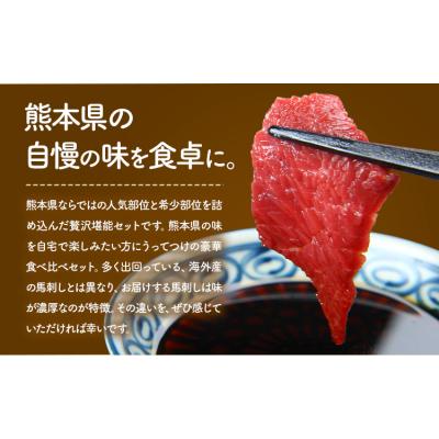 ふるさと納税 南阿蘇村 馬刺し 馬刺し 6種 食べ比べ 280g 《30日以内に出荷予定(土日祝除く)》