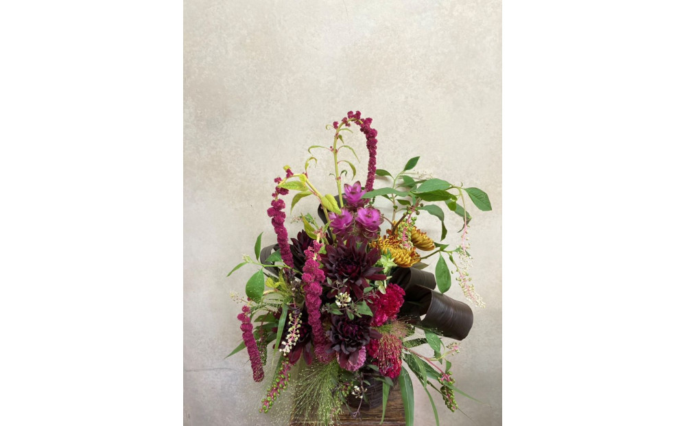 【定期便 3回】季節のお花・おまかせフラワーアレンジ