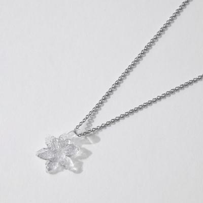 ふるさと納税 古河市 こがこもれびあーと ゆき ネックレス | ハンドメイド 手作り 職人 おしゃれ 繊細 _GF12 |  | 01