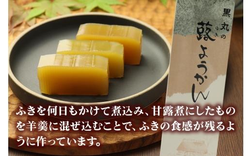 ようかん味比べセット（本練・蕗）各1本（350g以上×2本）ゆうパケット [本練 ほんねり 蕗 ふき ようかん 羊羹 羊かん お菓子 和菓子 秋田県 美郷町]