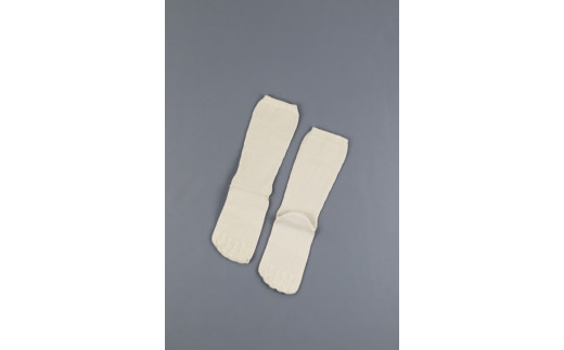 【天然繊維/洗える】シルク　おやすみソックス　～25cm　厚手　冷え取り　保湿　肌質改善[5839-1902]