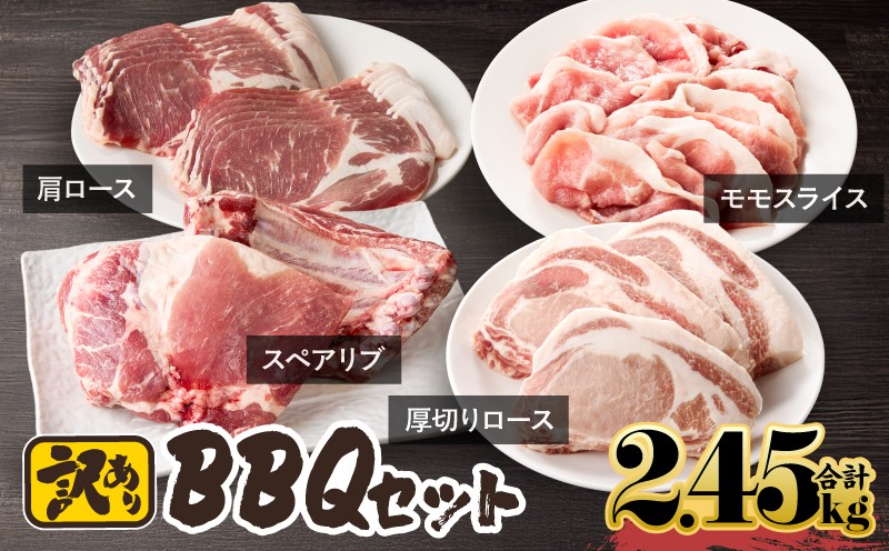 
                  鹿屋産豚 BBQセット 計2.45kg【10月お届け】　KN079-014-10
                