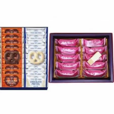 ユーハイム チョコプレッツェルクッキー20個入とミルフィーユ10個入【配送不可地域：離島】【1720064】