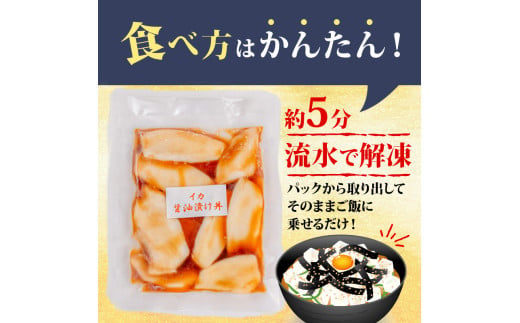 【イカ】 醤油漬け丼 90g×15パック イカ 15パック