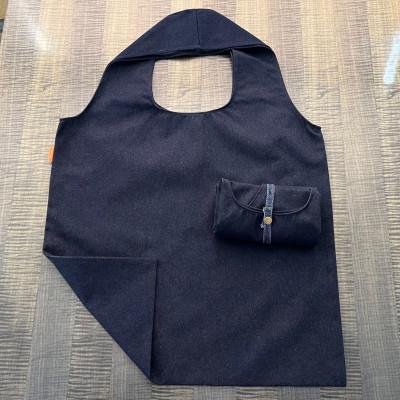ふるさと納税 福山市 デニム加工職人の手仕事から生まれた【デニムエコバッグ】(ネイビー) |  | 01