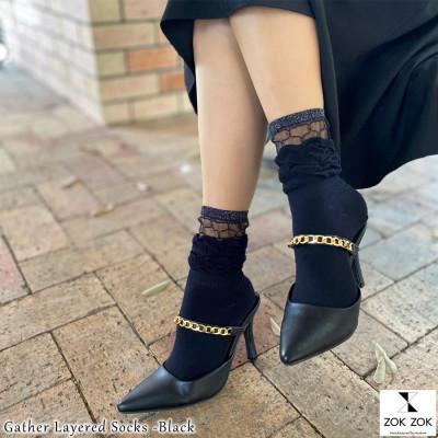 ふるさと納税 広陵町 上質感を足にまとうラグジュアリーソックス ZOKZOK 3足セット (ブラック系) |  | 01