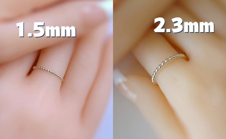 シルバーリング シルバー ボールワイヤー 1.5ミリ リング りんぐ ring ゆびわ 選べるサイズ 指輪 アクセサリー ジュエリー レディース メンズ ペア シンプル ピンキーリング 華奢リング シ