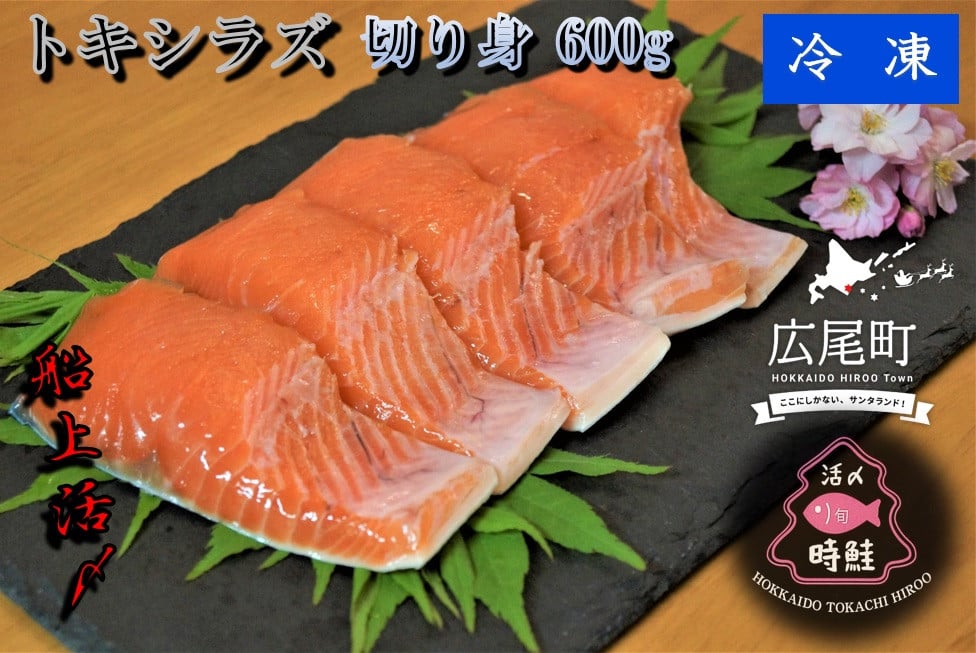 
            船上活締め　時知らず（時鮭）切り身　600g　【鮭　時鮭　時知らず　ときしらず　トキシラズ　活締め　活〆　活じめ　新鮮　焼き魚　バーベキュー　ＢＢＱ　冷凍　小分け　便利　北海道　魚　ふるさと納税　北海道】(0080)
          