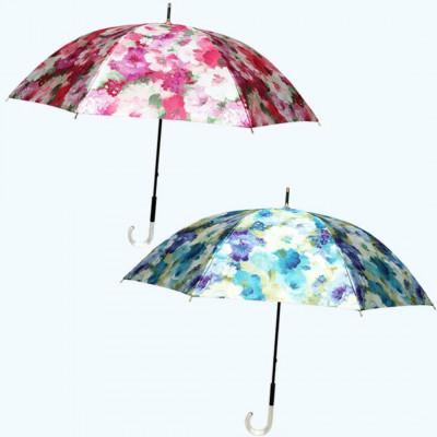 ふるさと納税 田原本町 傘 レディース 雨傘 長傘 サテン織り 手開き 花柄 173501 日本製 ブルー |  | 03