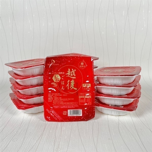 【たんぱく質調整食品】【3ヶ月定期便】 1/25 越後ごはん大盛 200g×30個×3回 バイオテックジャパン 越後シリーズ 1V56065