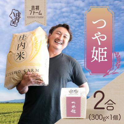 ふるさと納税 庄内町 吉祥ファーム 2合キューブ×1個 つや姫 300g 無洗米 令和7年産 2025年産 ブランド米