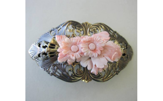 珊瑚職人館の珊瑚のヘアアクセサリー15