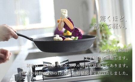 ダクタイルパン 26cm  鉄 フライパン 鉄器 IH対応  スキレット   （岩手製鉄）