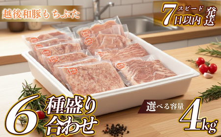 【6種】豚肉 バラエティセット 4kg 豚肉  ＼スピード配送！／  katayama008