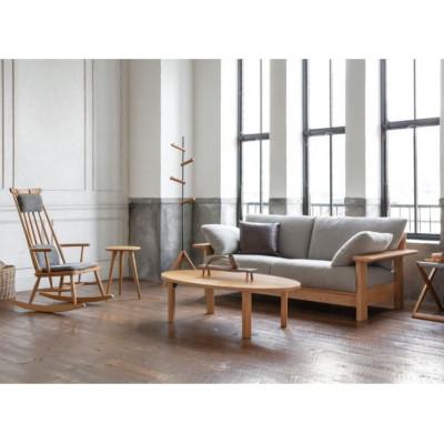 ふるさと納税 朝倉市 ナガノインテリア ソファ 『LAND』 LC636-LJ39 レッドオーク　肘クッション2個付き |  | 01