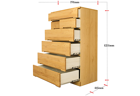 80HCNA 無垢材を使用したチェスト【諸富家具】：C173-008