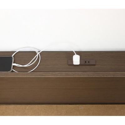 ふるさと納税 海南市 フロアベッド　コンセント付き　ブラウン |  | 01