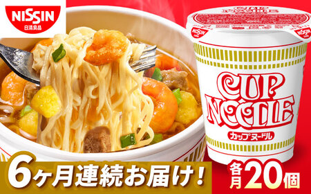 【全6回定期便】日清カップヌードル 20食 BIBI008 カップヌードル