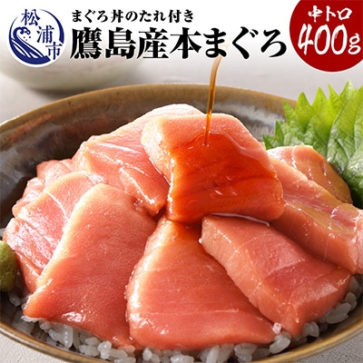 鷹島産本まぐろ　中トロ400g　まぐろ丼のタレ付き【配送不可地域：離島】【1231999】