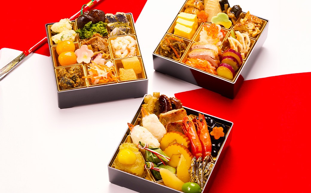 
            日本橋OIKAWA監修「春望」三段重 （ 約2名様用 ・ 38品目 ・ 和風  おせち ） | 合同会社コネクトライン お節 おせち料理 三段 おせち料理2026 おせち2026 冷凍
          