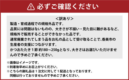 訳あり カツオたたき 1節+真鯛漬け丼の素 約80gx1パック