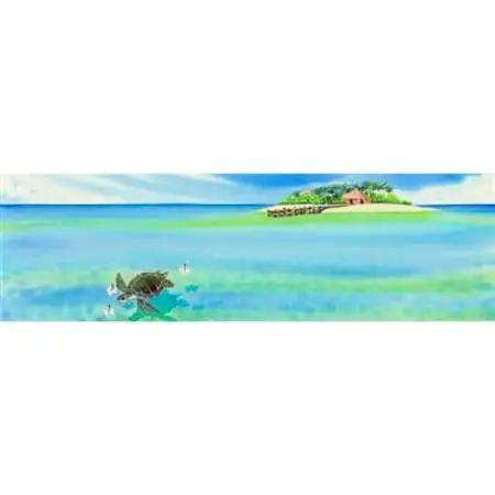 栗乃木ハルミ版画額装品「honu2」【1229381】
