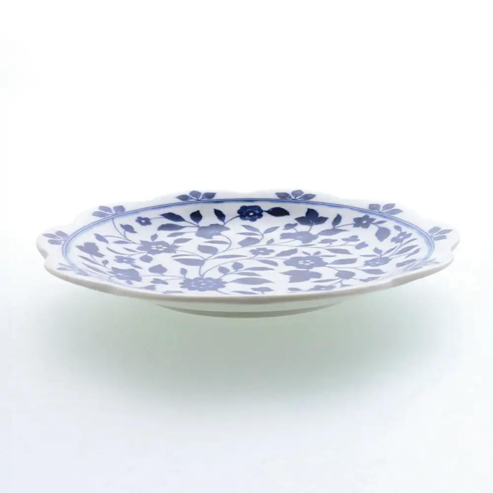 【美濃焼】洛悠花 らくゆうか 花型 8.0皿 4点セット【カネ定製陶】 プレート 花柄 食器セット[MEI284]