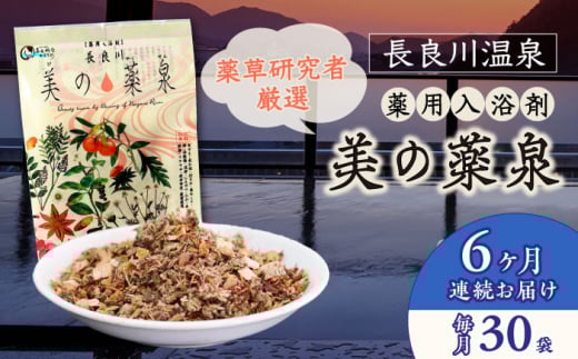 【6回定期便】入浴剤 薬用 30袋 医薬部外品 美の薬泉 天然 美容 お風呂 バスタイム 岐阜市/岐阜長良川温泉旅館協同組合 [ANAF011]