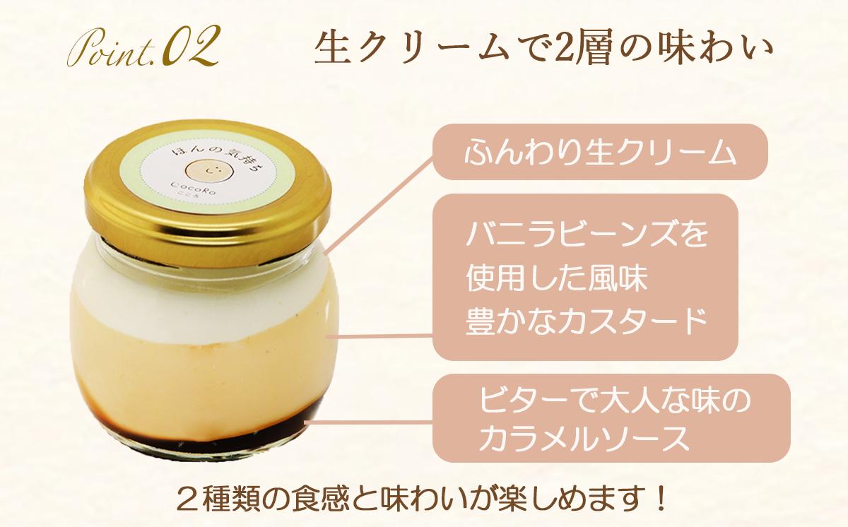 CocoRoプリン 3個セット（ ギフト包装 ＋ メッセージシール「ほんの気持ち」 ）【 茨城県 つくば市 プリン スイーツ 生クリーム カスタードクリーム バニラ 牛乳 卵 国産 甘味 お菓子 デザ