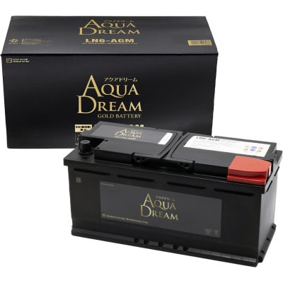AQUADREAM GOLD 自動車始動用バッテリー 欧州車用 LN6 AGM 1個【配送不可地域：沖縄県】
