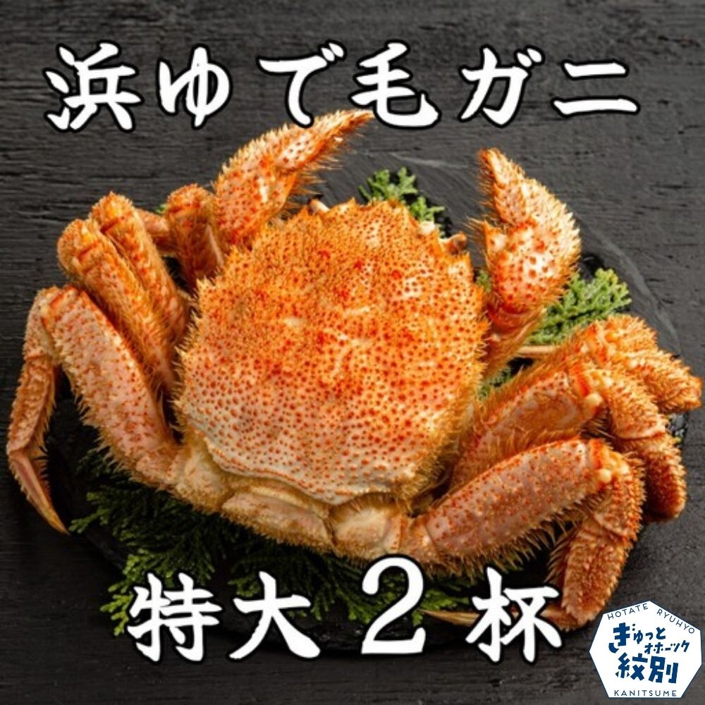 52-10 流氷明け浜ゆで毛ガニ　特大2杯