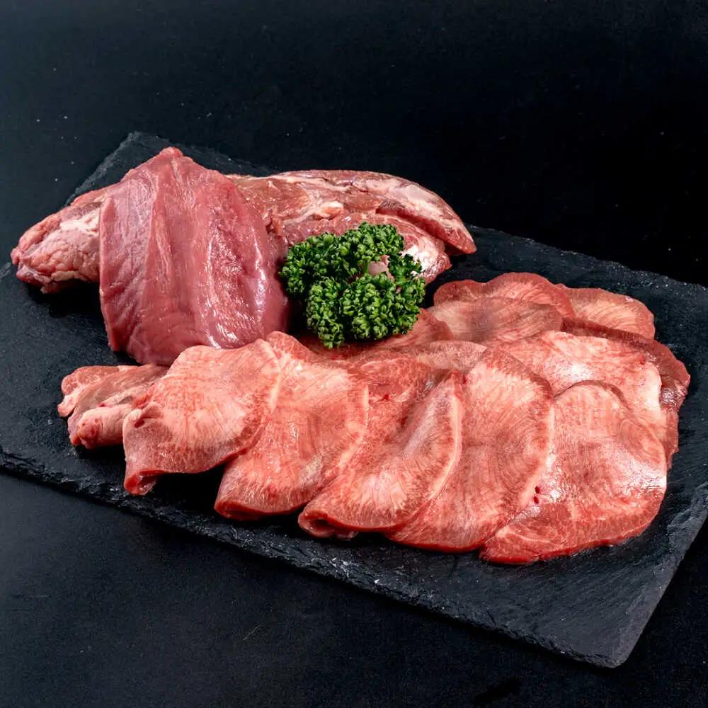 令和8年熊本地震復興支援 熊本 あか牛 タン 2本セット 約2.4kg 焼き肉用約1600g 煮こみ用約800g 牛タン赤牛[AYCB045]