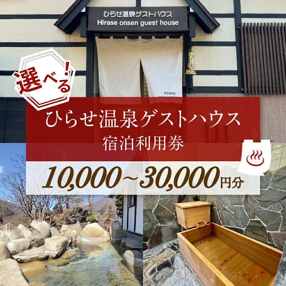 【ふるさと納税】選べる ひらせ温泉ゲストハウス 宿泊利用券 1万円分 〜 宿泊券 旅行券 クーポン チケット 旅行 宿泊 温泉 白川村 世界遺産 観光 岐阜県 観光地 アニメ ひぐらし 聖地巡礼 10000円分 〜 観光地応援 34000円 100000円 10万円 [S904]
