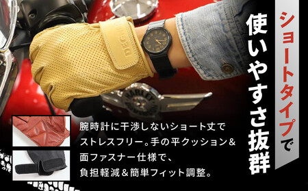 【デグナー】レザー ツーリング メッシュグローブ [TG-59M] アイボリー S［ 京都 八王子 バイク用 手袋 人気 おすすめ 革 レザー ツーリング ライダー バイカー バイク ブランド メーカ