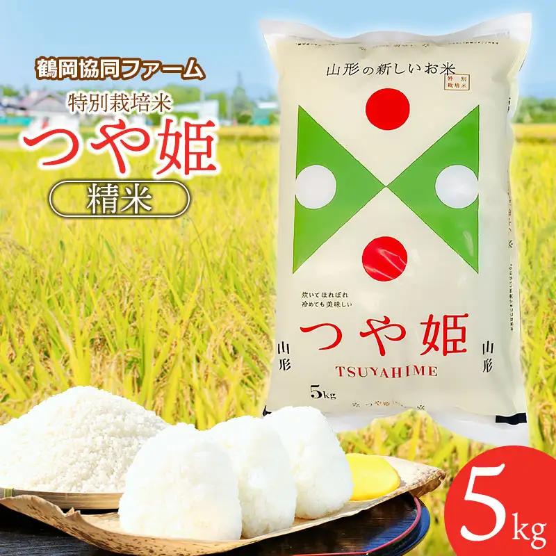 【令和8年産 新米】 特別栽培米 つや姫 5kg (5kg×1袋) 山形県鶴岡産　鶴岡協同ファーム