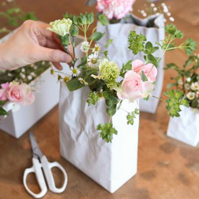 ふるさと納税 瀬戸市 【瀬戸焼】ニュークリンクルスーパーバッグ#1 花器 ホワイト【セラミック・ジャパン】 |  | 03