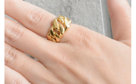 K18 喜平リング イエローゴールド 14号 [シエロ 山梨県 中央市 21470930-c] メンズ 喜平 指輪 リング キヘイ 幅広 地金リング 18k 18金 No.js12000y