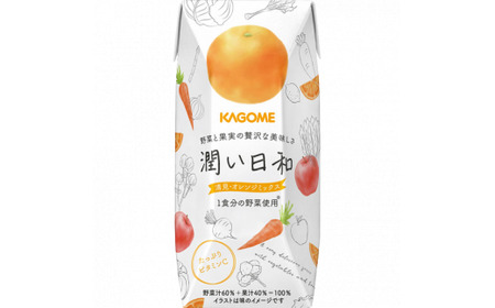 《残暑見舞い対応》カゴメ 潤い日和 200ml 9本入り（シャインマスカットミックス・ふじミックス・清見オレンジミックス 各3本） | ジュース ジュース ジュース ジュース ジュース 